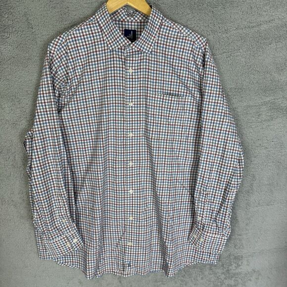 johnnie-O Other - Johnnie O ‎ Shirt Mens XXL Check Long Sleeve Button Down Prep-Formance Stretch